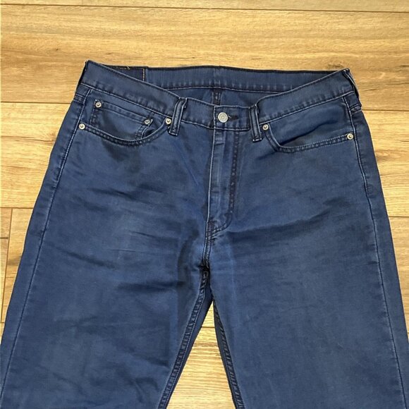 Men's Levis 514 Straight Denim Jeans SZ 36x32 Blue Cotton Modern White Tab - Picture 2 of 12